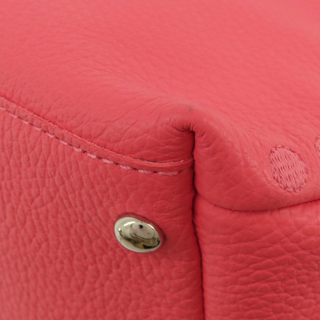 ZANELLATO Handbag leather Fluorescent pink 2WAY Women Used Authentic