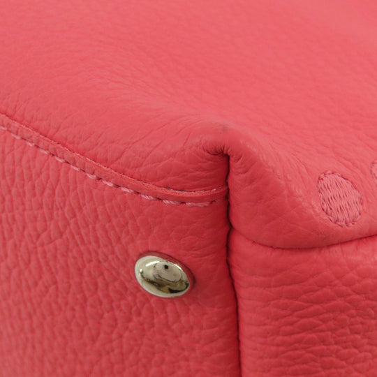 ZANELLATO Handbag leather Fluorescent pink 2WAY Women Used Authentic
