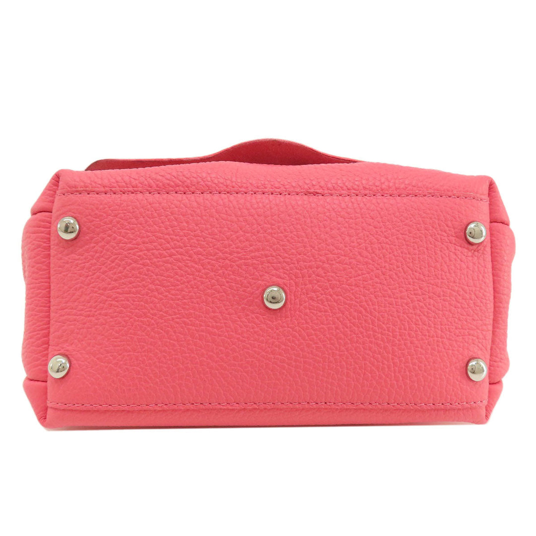 ZANELLATO Handbag leather Fluorescent pink 2WAY Women Used Authentic