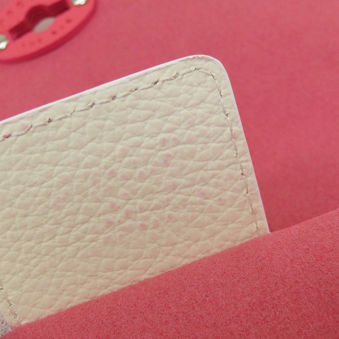 ZANELLATO Handbag leather Fluorescent pink 2WAY Women Used Authentic