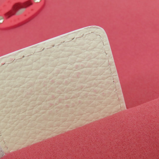 ZANELLATO Handbag leather Fluorescent pink 2WAY Women Used Authentic