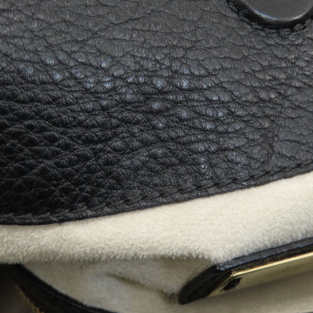 JIMMY CHOO Shoulder Bag leather black ChainShoulder Women Used Authentic