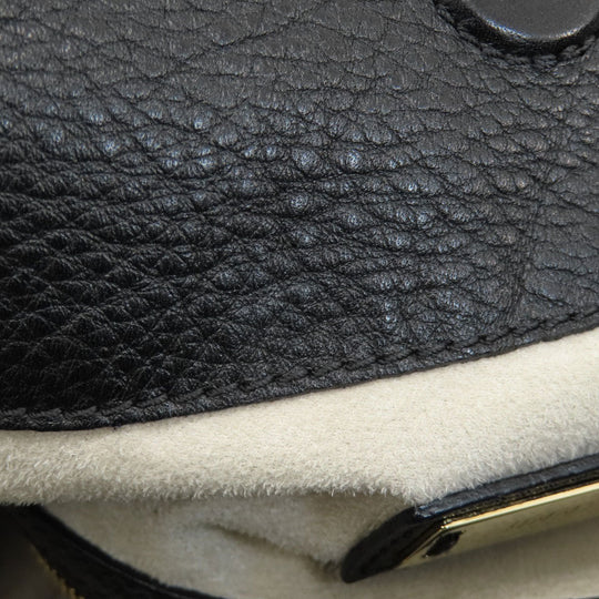 JIMMY CHOO Shoulder Bag leather black ChainShoulder Women Used Authentic