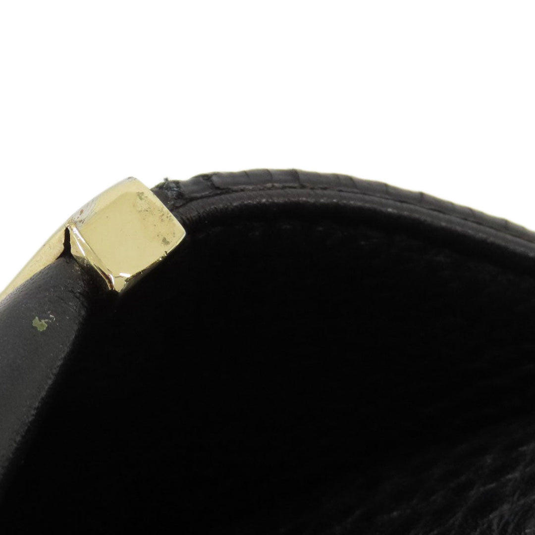JIMMY CHOO Shoulder Bag leather black ChainShoulder Women Used Authentic