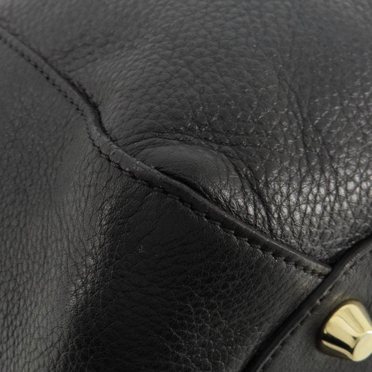 JIMMY CHOO Shoulder Bag leather black ChainShoulder Women Used Authentic