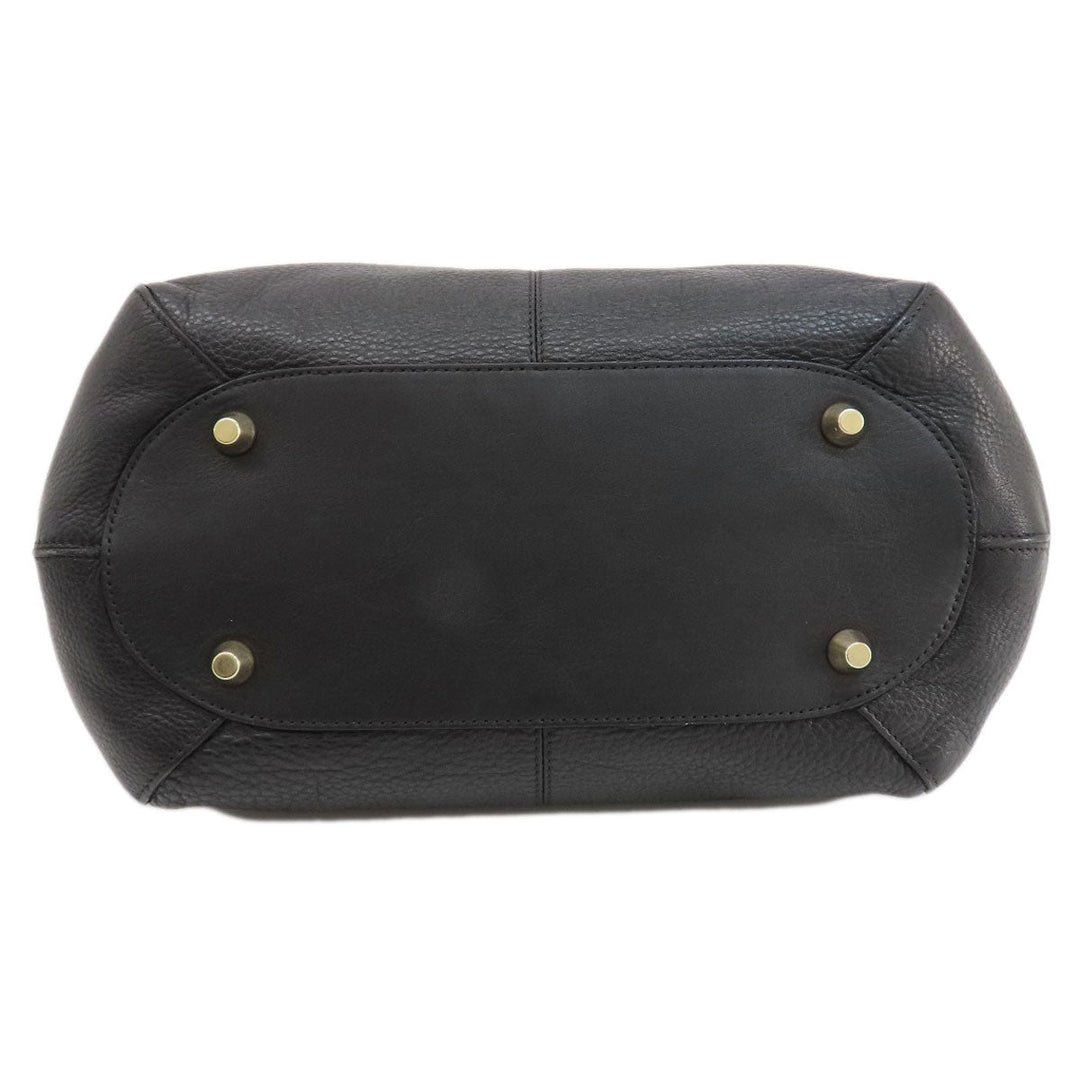 JIMMY CHOO Shoulder Bag leather black ChainShoulder Women Used Authentic