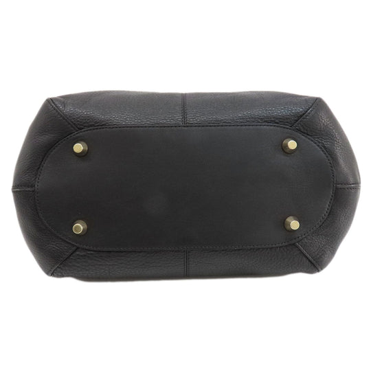 JIMMY CHOO Shoulder Bag leather black ChainShoulder Women Used Authentic