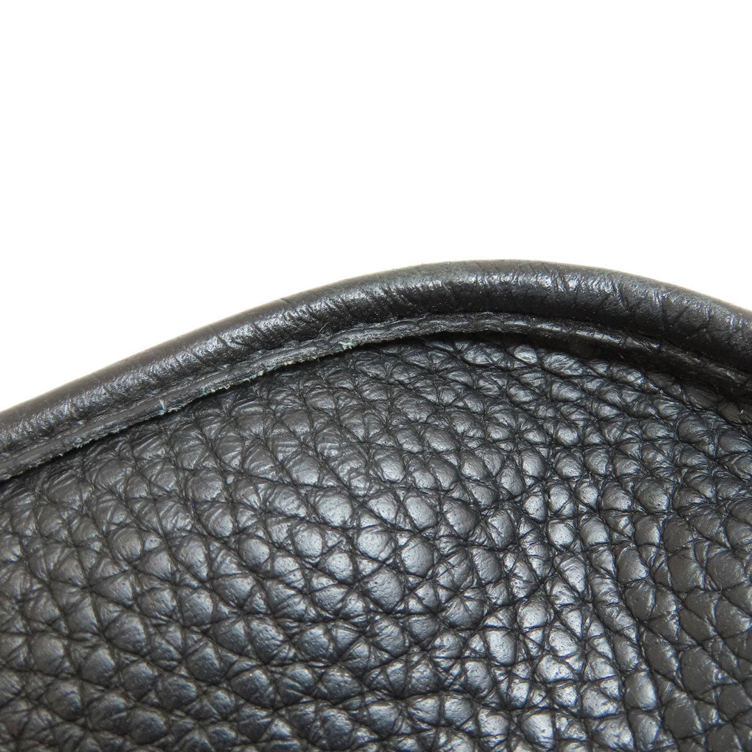 HERMES Shoulder Bag Taurillon Clemence black Evelyn TPM Black Gold Metal Women Used Authentic