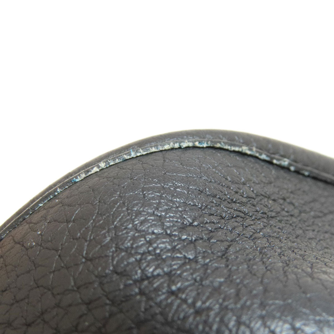 HERMES Shoulder Bag Taurillon Clemence black Evelyn TPM Black Gold Metal Women Used Authentic