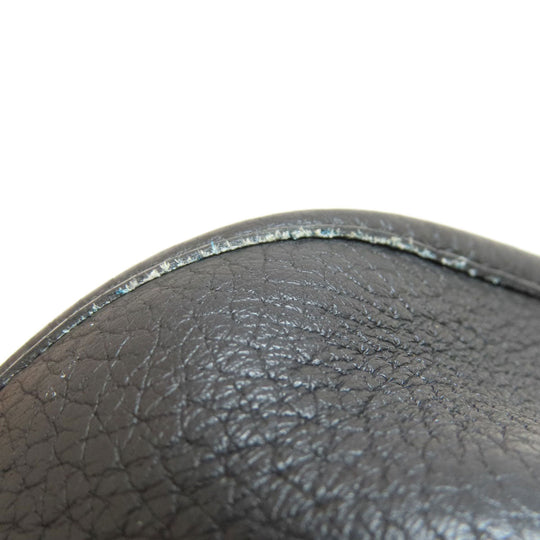 HERMES Shoulder Bag Taurillon Clemence black Evelyn TPM Black Gold Metal Women Used Authentic