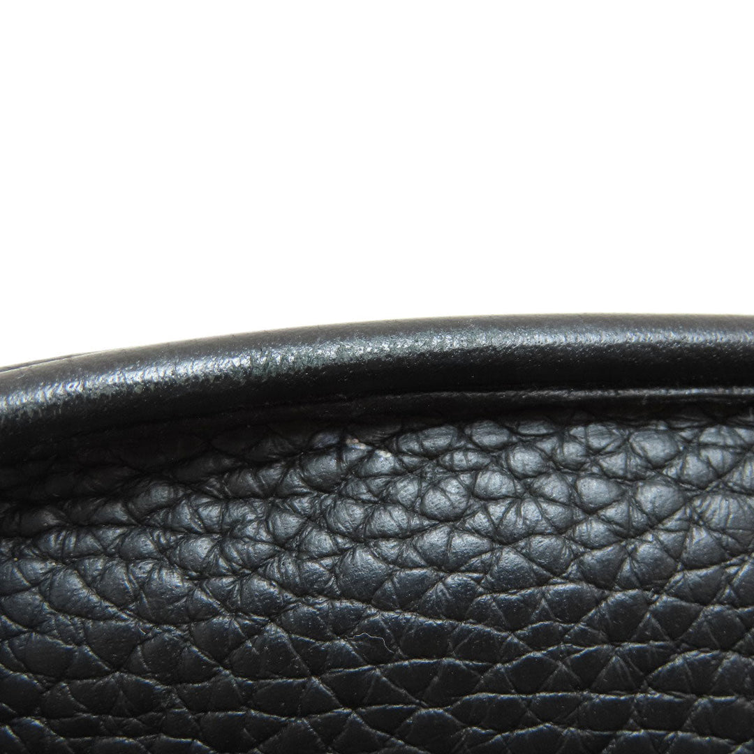 HERMES Shoulder Bag Taurillon Clemence black Evelyn TPM Black Gold Metal Women Used Authentic