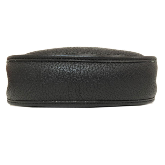 HERMES Shoulder Bag Taurillon Clemence black Evelyn TPM Black Gold Metal Women Used Authentic