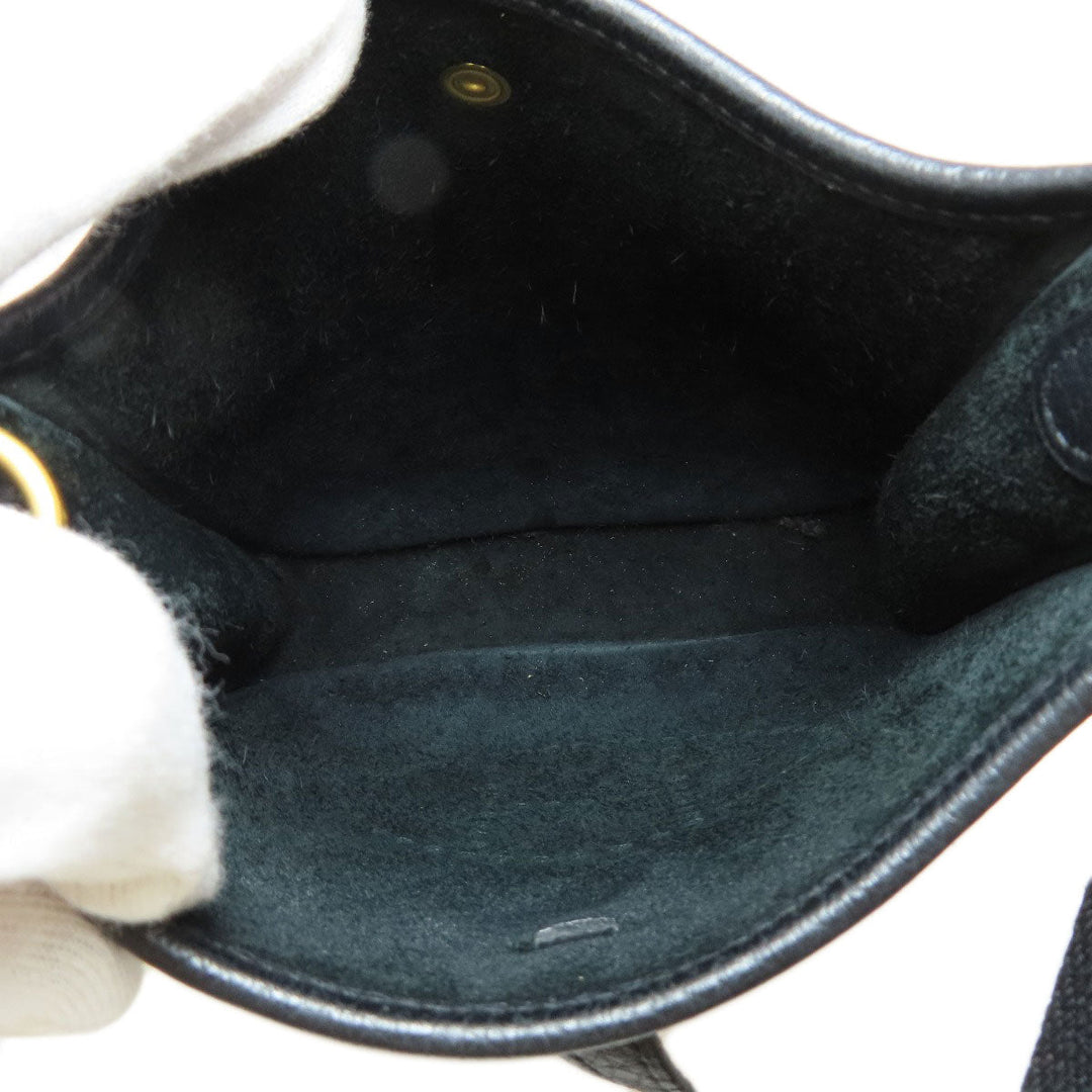 HERMES Shoulder Bag Taurillon Clemence black Evelyn TPM Black Gold Metal Women Used Authentic
