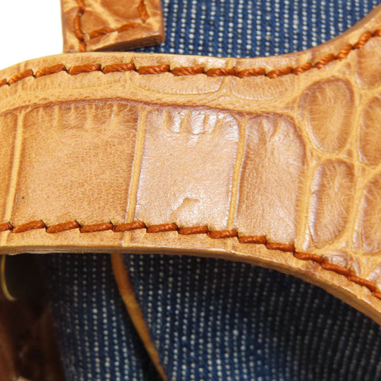 TOD’S Tote Bag leather Brown Embossing