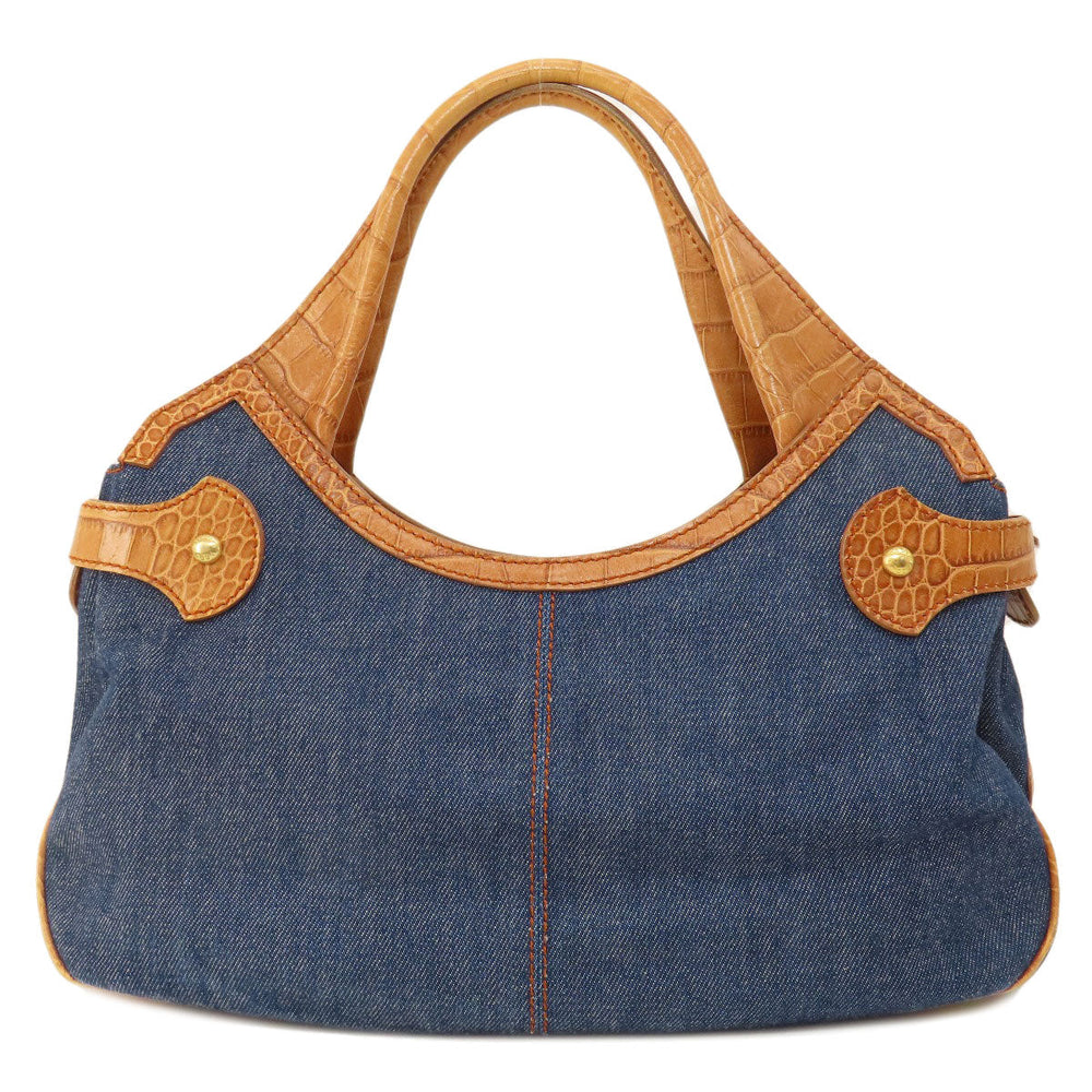 TOD’S Tote Bag leather Brown Embossing
