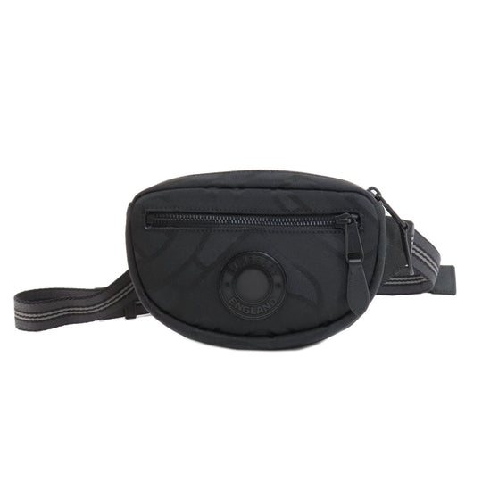 BURBERRY Sling bag 8032395 polyester black logo Women Used Authentic