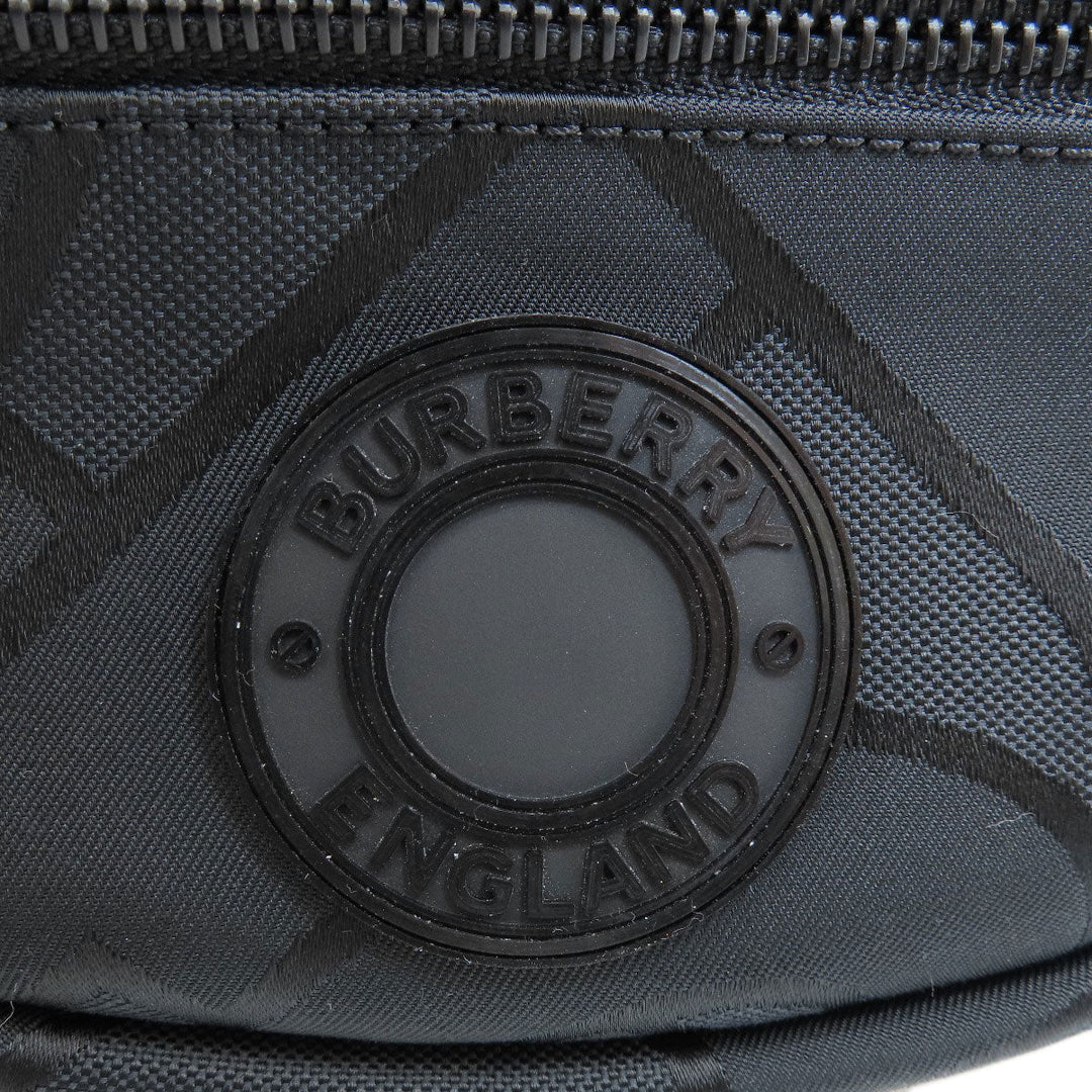 BURBERRY Sling bag 8032395 polyester black logo Women Used Authentic