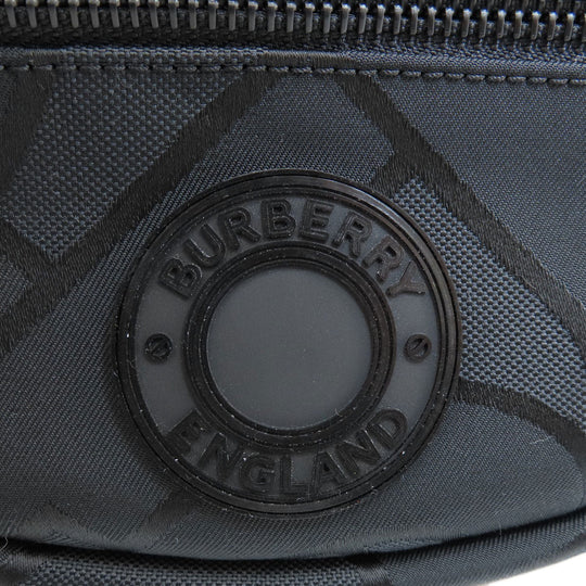 BURBERRY Sling bag 8032395 polyester black logo Women Used Authentic