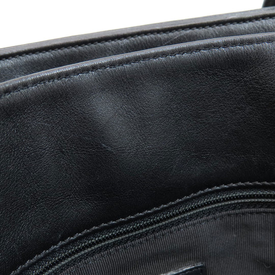CHANEL Tote Bag lambskin black COCO Mark Women Used Authentic