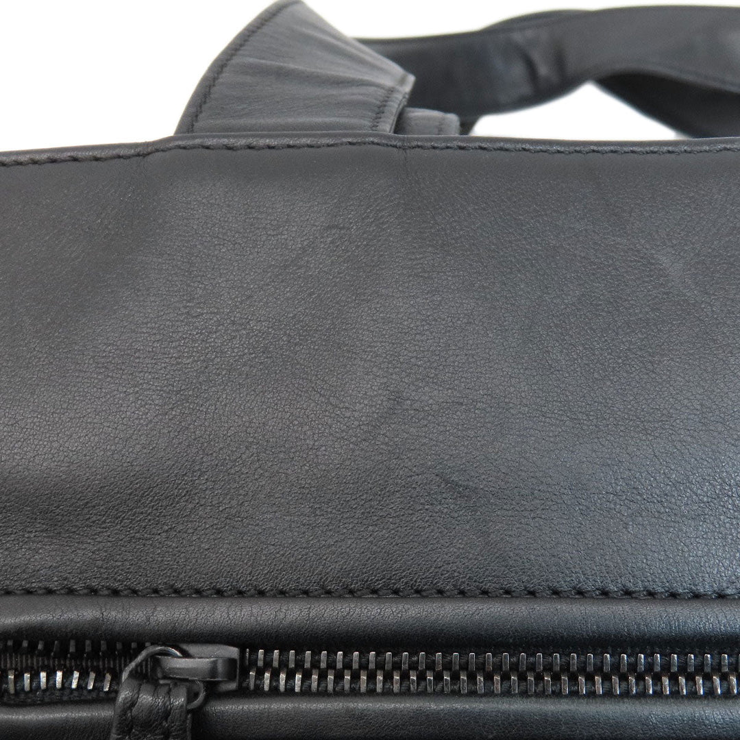 CHANEL Tote Bag lambskin black COCO Mark Women Used Authentic