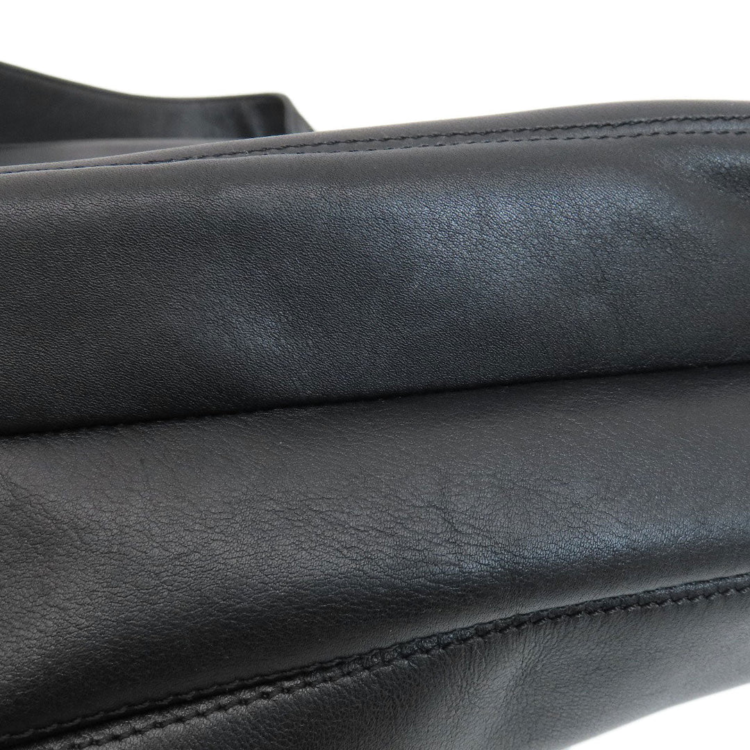 CHANEL Tote Bag lambskin black COCO Mark Women Used Authentic