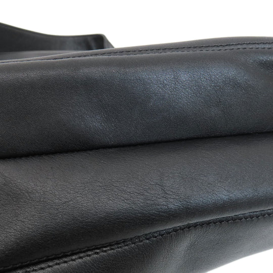 CHANEL Tote Bag lambskin black COCO Mark Women Used Authentic