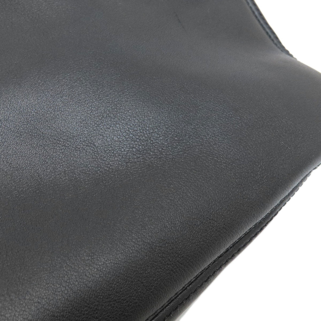 CHANEL Tote Bag lambskin black COCO Mark Women Used Authentic