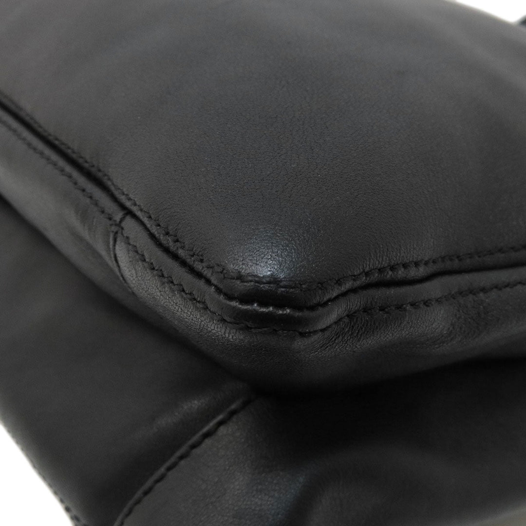 CHANEL Tote Bag lambskin black COCO Mark Women Used Authentic