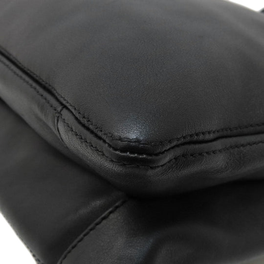 CHANEL Tote Bag lambskin black COCO Mark Women Used Authentic