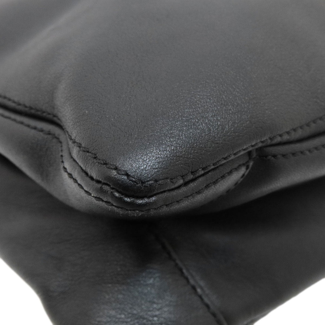 CHANEL Tote Bag lambskin black COCO Mark Women Used Authentic