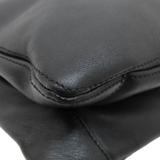 CHANEL Tote Bag lambskin black COCO Mark Women Used Authentic