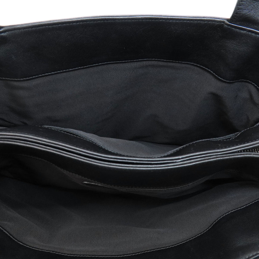 CHANEL Tote Bag lambskin black COCO Mark Women Used Authentic