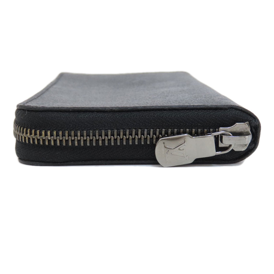 LOUIS VUITTON Long Wallet Purse M62295 Monogram Eclipse black Zippy wallet  Vertical mens Used Authentic