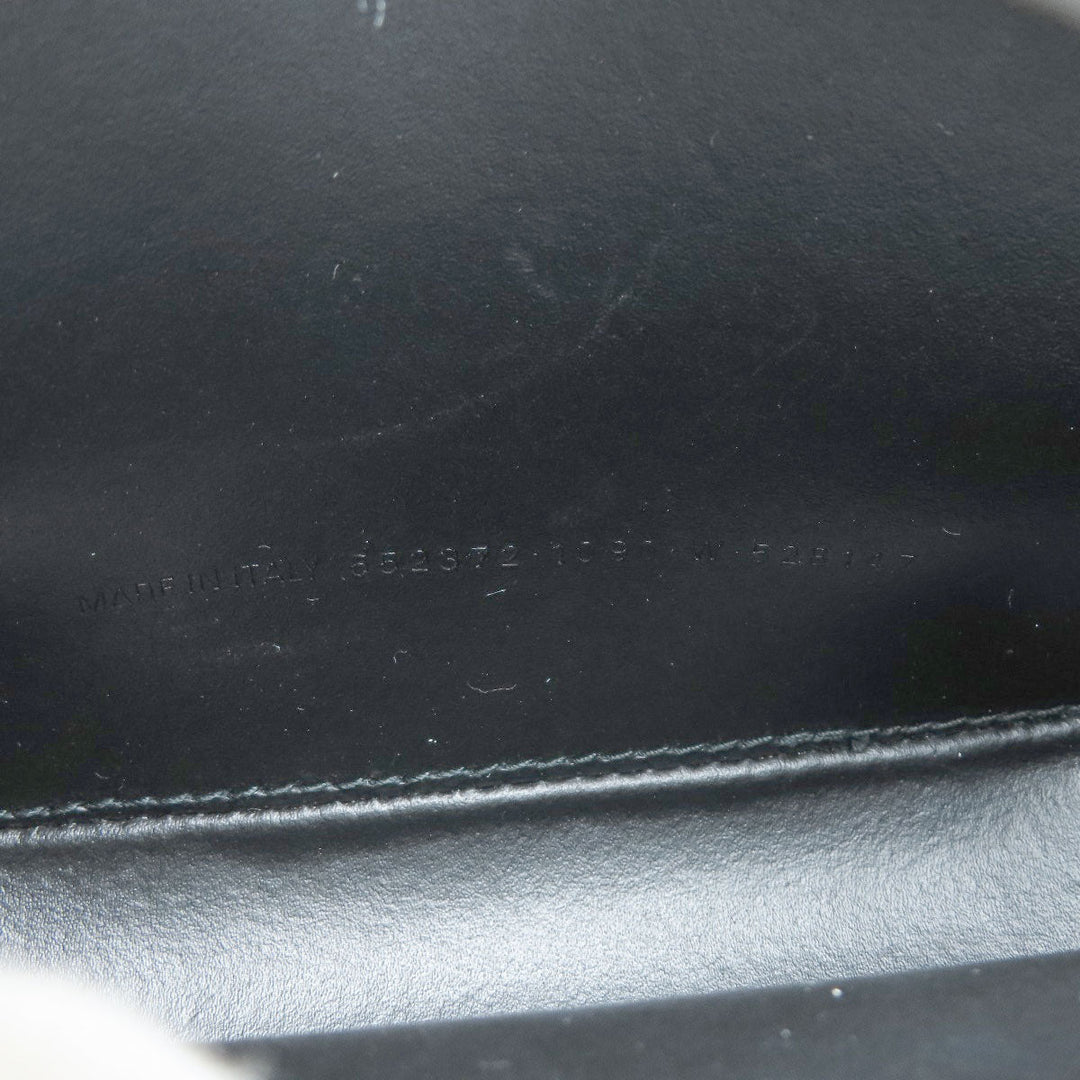 BALENCIAGA Shoulder Bag 552372 Calfskin black logo Women Used Authentic