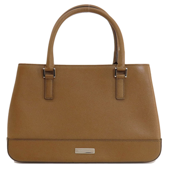 BURBERRY Handbag PVC Brown logo Women Used Authentic