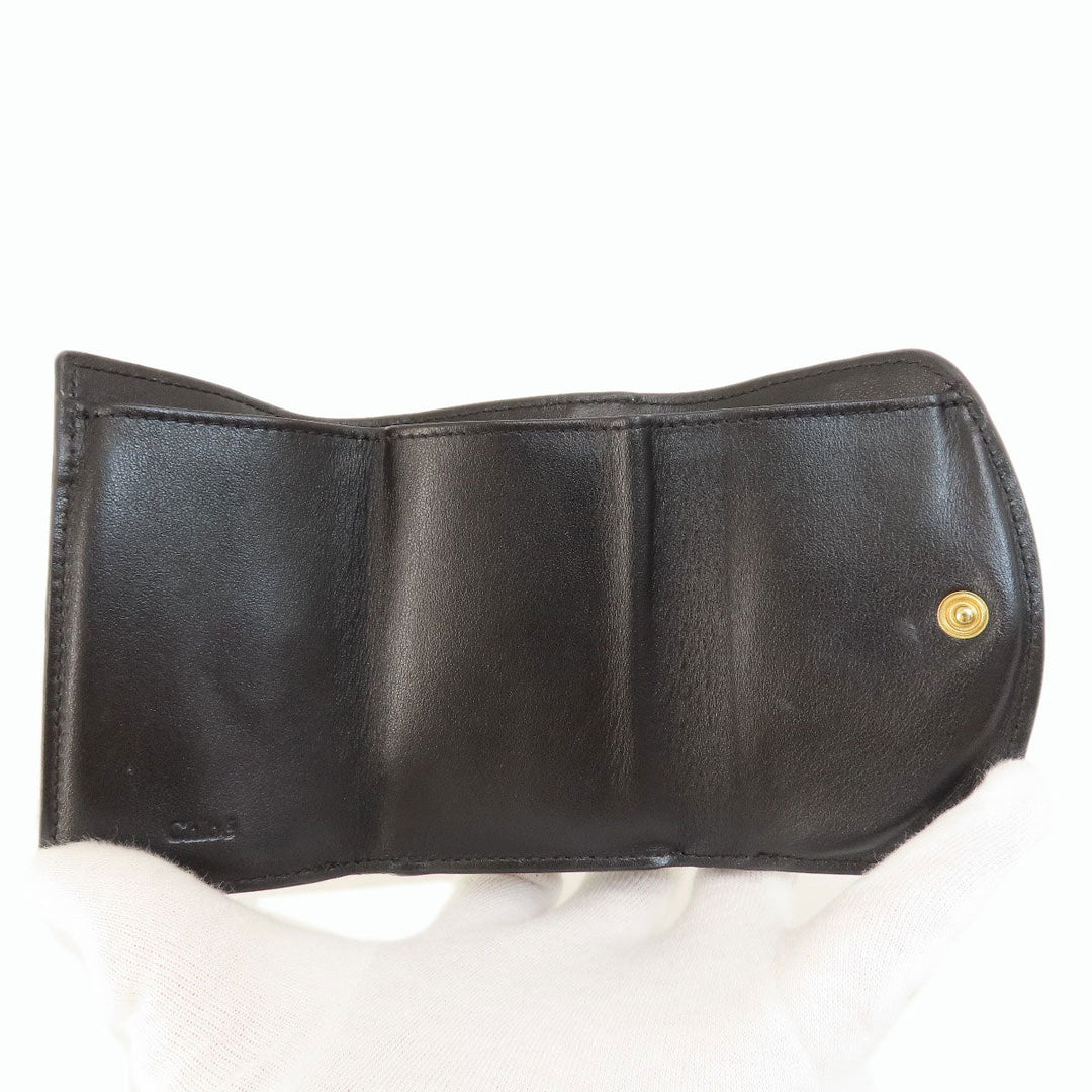 Chloe Bifold Wallet leather black Chloe C