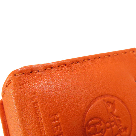 HERMES key ring Anemiro Orange Back Charm Sac Orange Fu Women Used Authentic