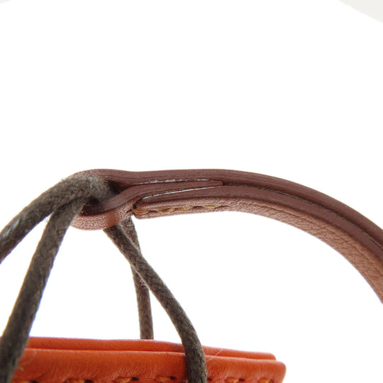 HERMES key ring Anemiro Orange Back Charm Sac Orange Fu Women Used Authentic