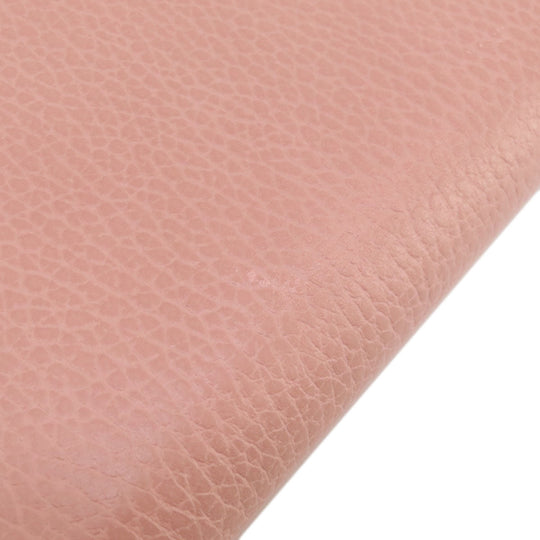 GUCCI Long Wallet Purse 449347 leather pink Interlocking G Women Used Authentic