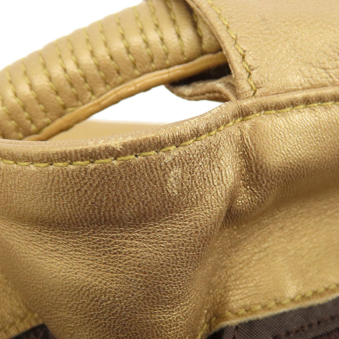 LOEWE Handbag leather gold Nappa Aire Women Used Authentic