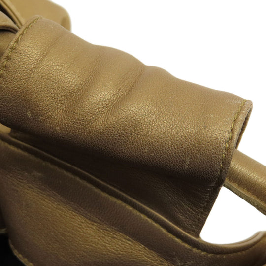 LOEWE Handbag leather gold Nappa Aire Women Used Authentic