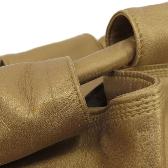 LOEWE Handbag leather gold Nappa Aire Women Used Authentic