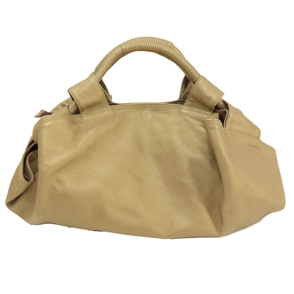 LOEWE Handbag leather gold Nappa Aire Women Used Authentic