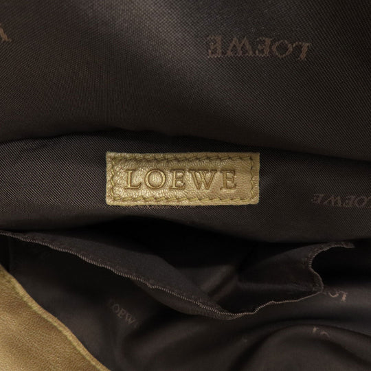 LOEWE Handbag leather gold Nappa Aire Women Used Authentic