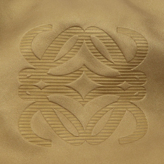 LOEWE Handbag leather gold Nappa Aire Women Used Authentic