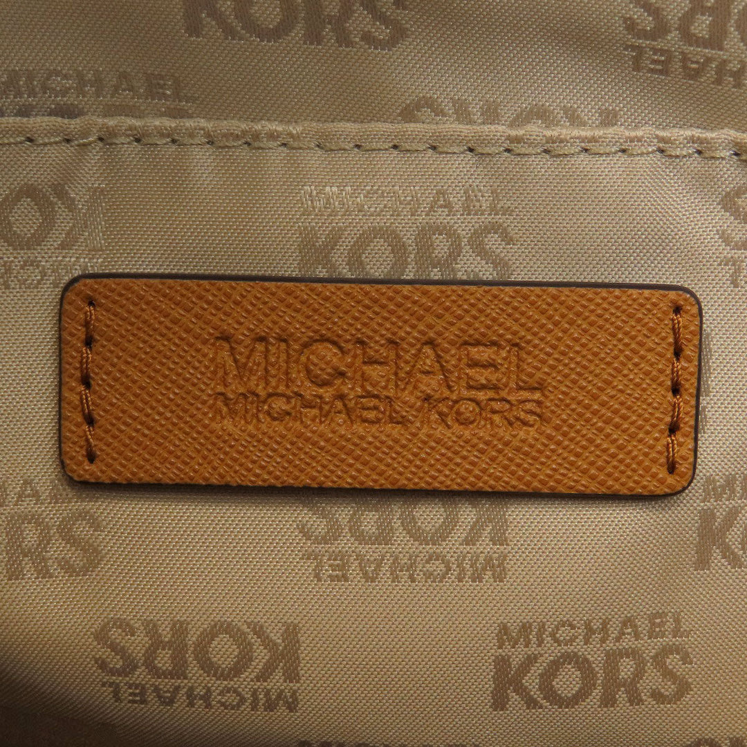 MICHAEL KORS Tote Bag PVC Brown logo 2WAY Women Used Authentic