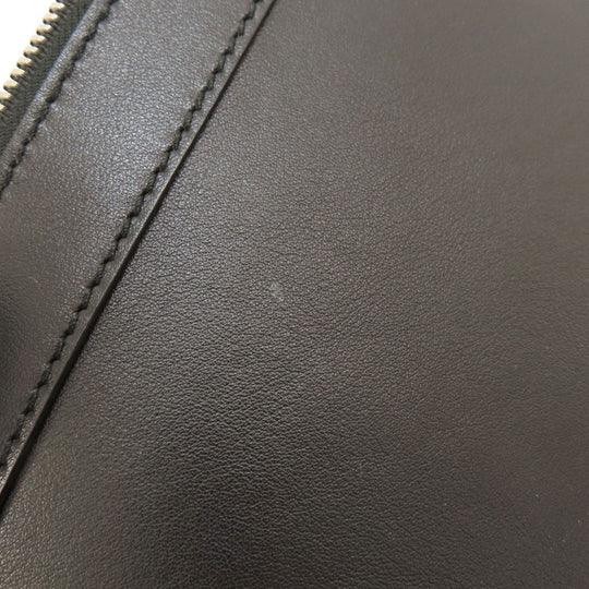 BALENCIAGA Clutch bag leather black logo mens Used Authentic