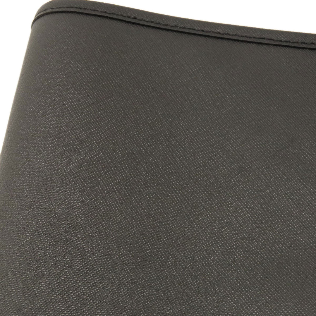 MICHAEL KORS Tote Bag leather black logo Women Used Authentic
