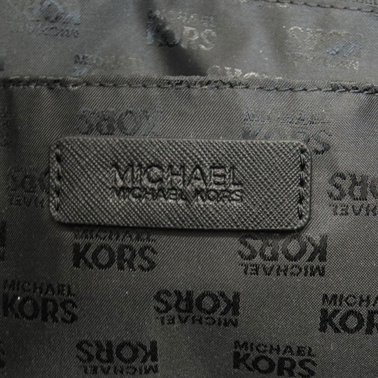 MICHAEL KORS Tote Bag leather black logo Women Used Authentic
