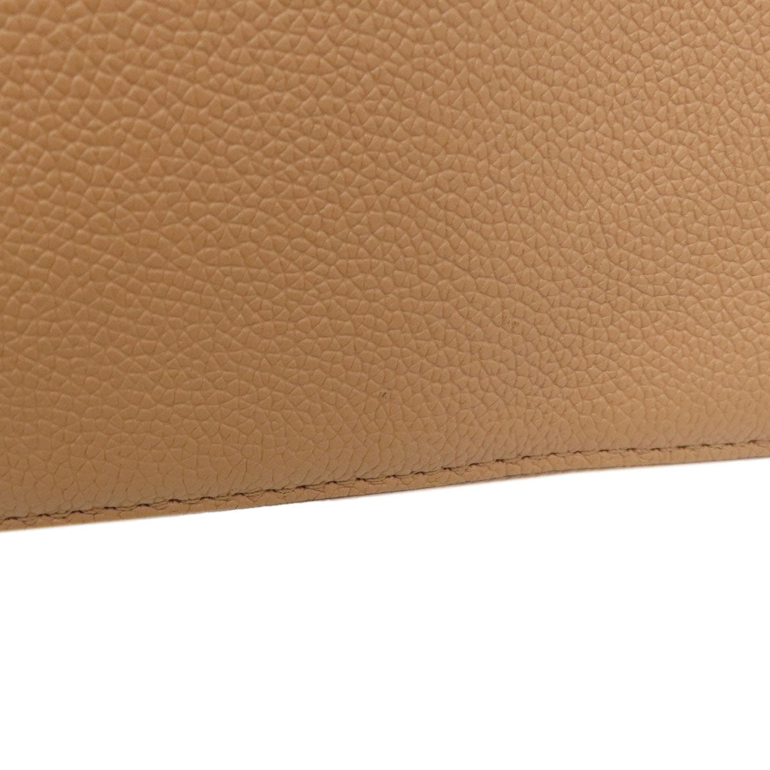 Kate Spade Tote Bag leather beige logo 2WAY Women Used Authentic